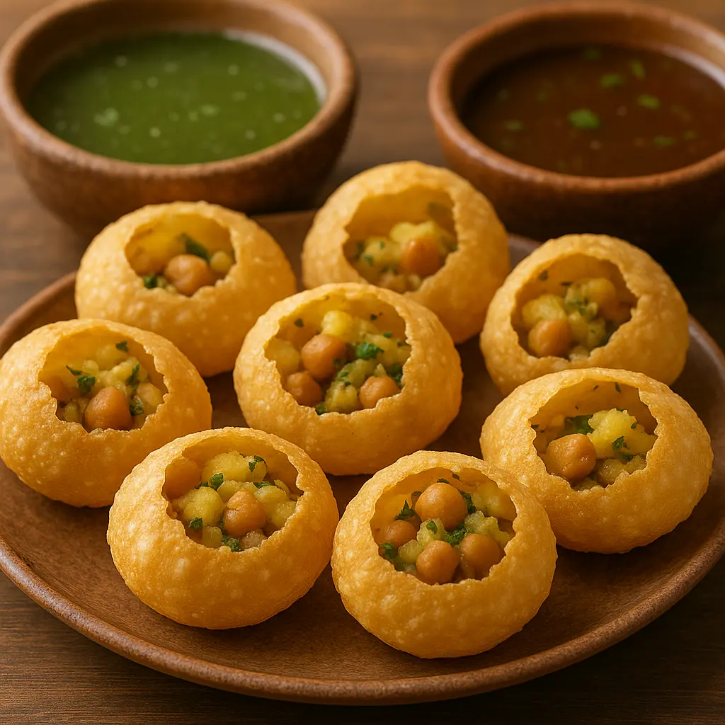 Delicious Gol Gappe (Pani Puri) at Desi Club in Edmonton, AB